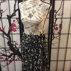 Preswick & Moore brown and blue skirt size XL